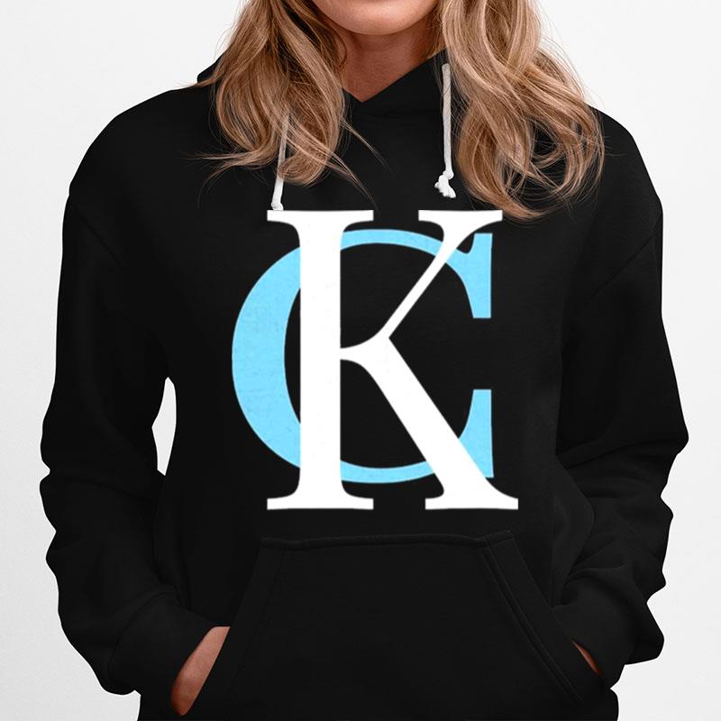 Kc Baby Blue Royal Blue Kansas City Letters Kc Local Hoodie