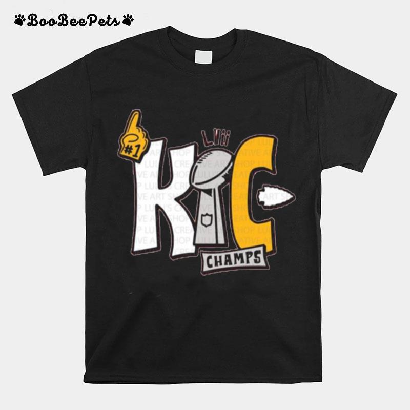 Kc Champions Mahomes Kelce 2023 T-Shirt