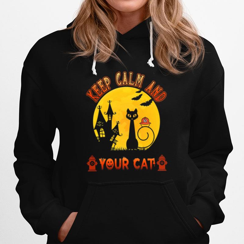 Keep Calm And Your Cat Halloween Hoodie