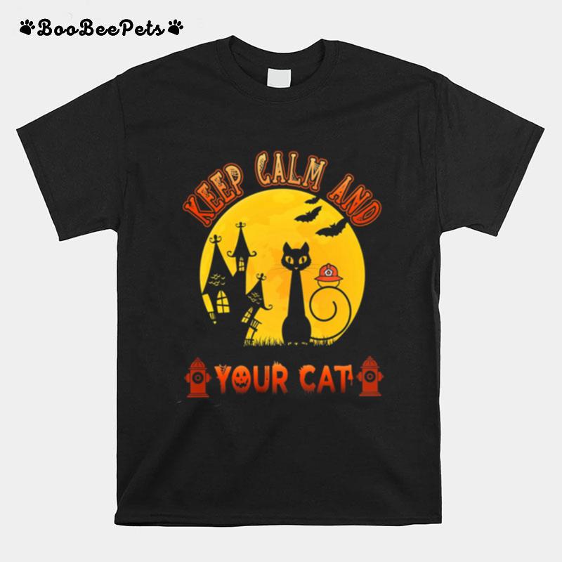 Keep Calm And Your Cat Halloween T-Shirt