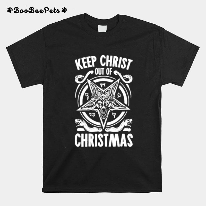 Keep Christ Out Of Christmas Baphomet T-Shirt