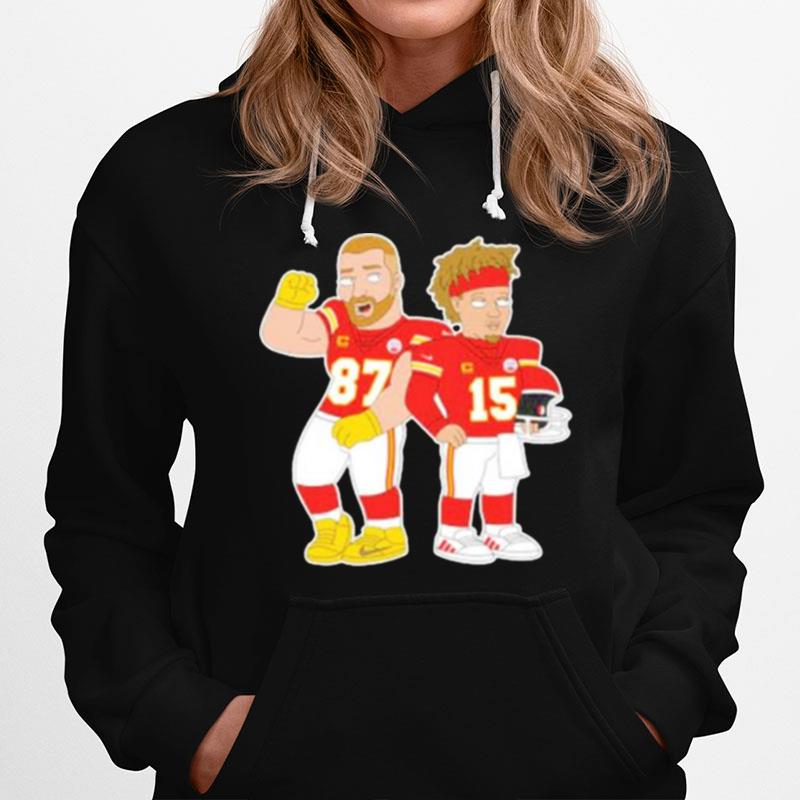 Kelce And Mahomes Kansas City Chiefs Football Hoodie