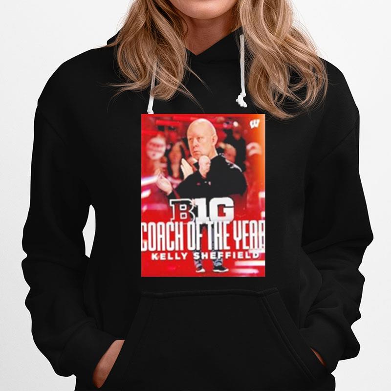 Kelly Sheffield 2022 Big Ten Conference Coach Of The Year Wisconsin Volleyball Hoodie