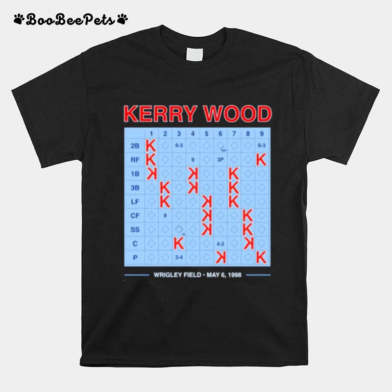 Kerry Wood 20 Strikeout Scorecard T-Shirt