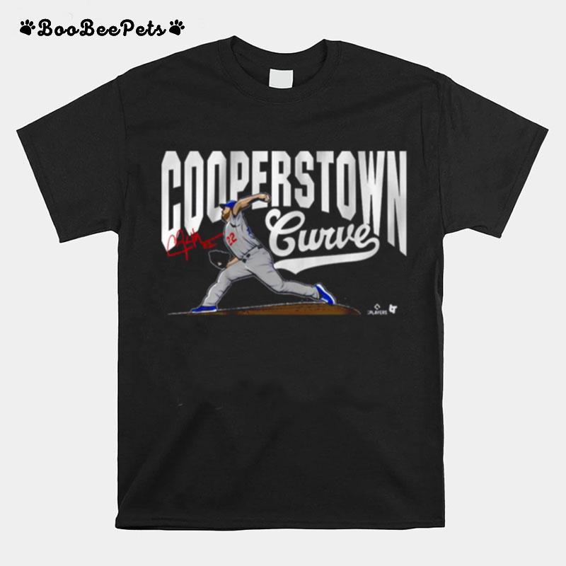 Kershaw Cooperstown Curve Los Angeles Dodger Signature T-Shirt