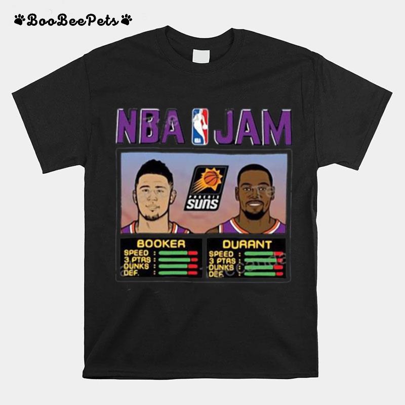 Kevin Durant Devin Booker Phoenix Suns Homage Nba Jam T-Shirt