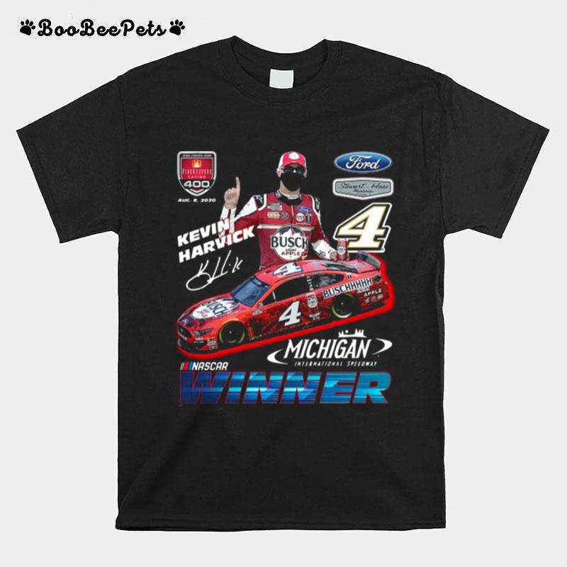 Kevin Harvick Signature Michigan International Speedway Nascar Winner T-Shirt