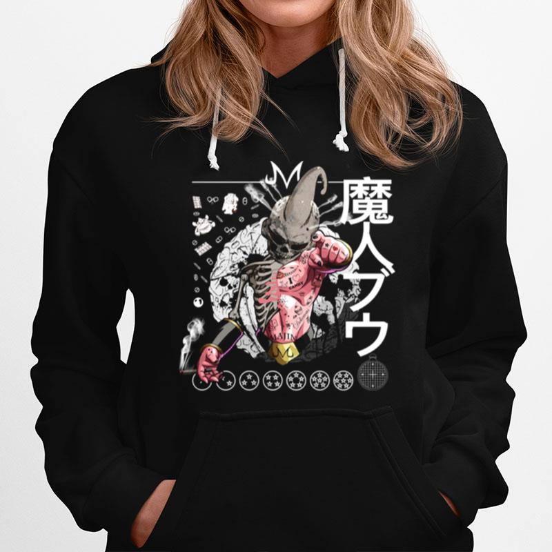 Kid Buu Majin Skull Dragon Ball Bu Vegeta Goku Bad Dbz Hoodie