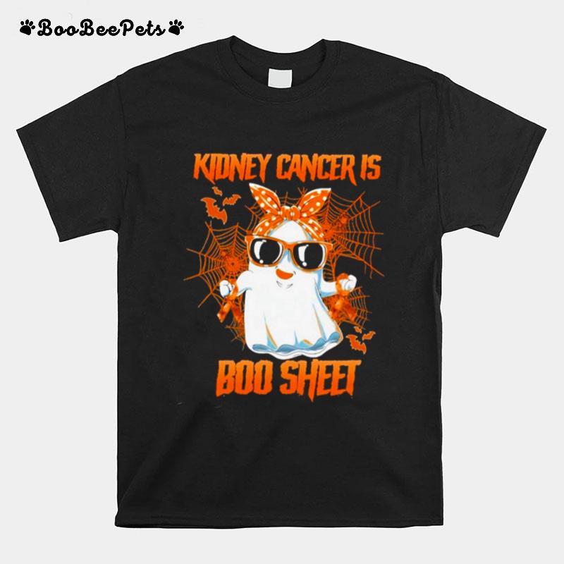 Kidney Cancer Is Boo Sheet Happy Halloween T-Shirt