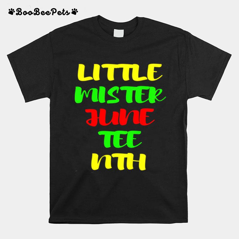 Kids Little Mister Juneteenth T-Shirt