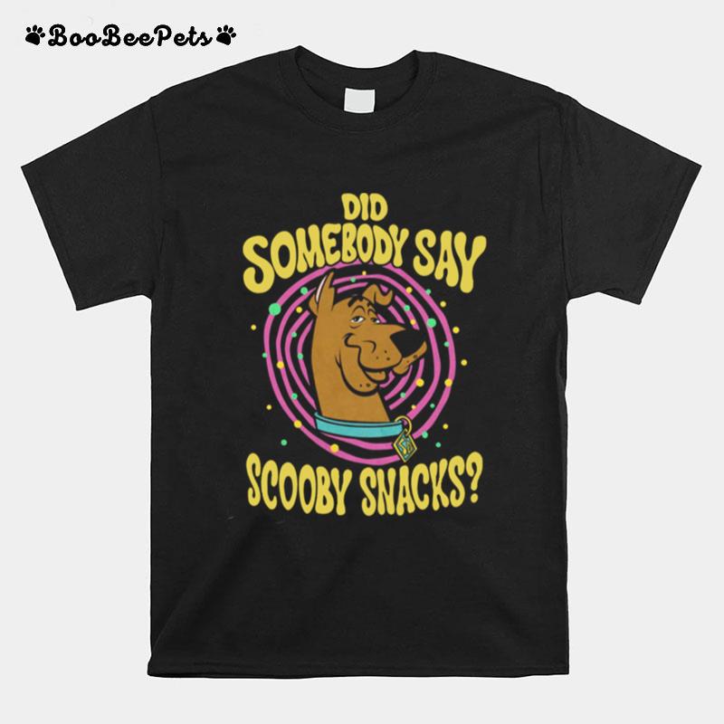 Kids Scooby Doo Did Somebody Say Scooby Snacks Portrait T-Shirt