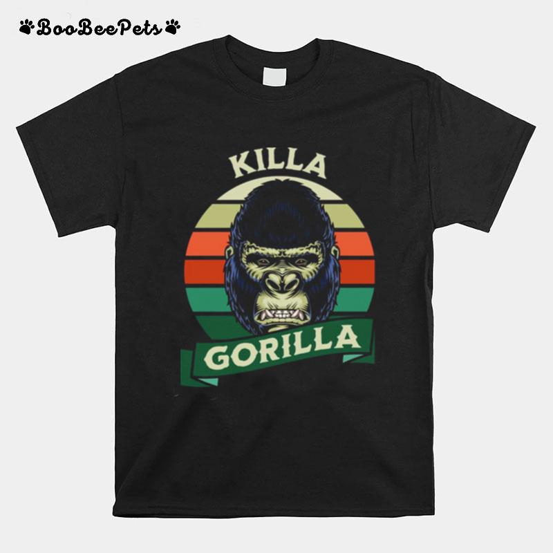 Killa Gorilla Vintage Retro T-Shirt