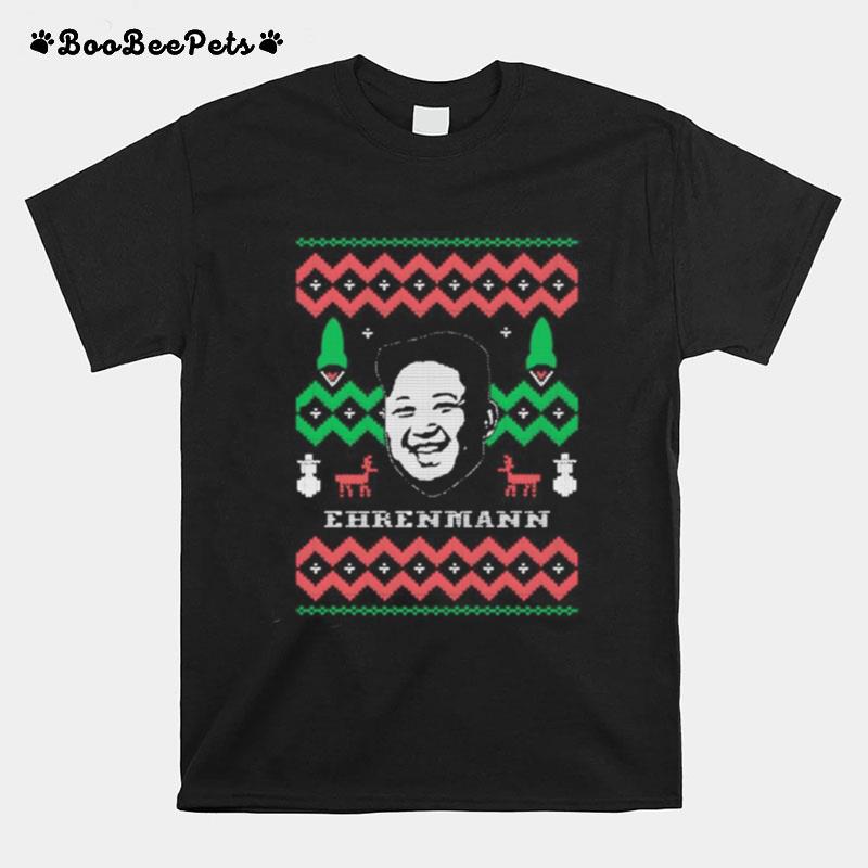 Kim Jong Un Ehrenmann Ugly Christmas T-Shirt