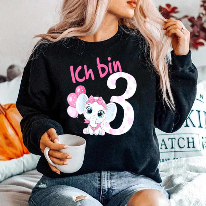 Kinder Geburtstagsshirt Suser Elefant 3 Geburtstag Madchen 3 Jahre Sweater