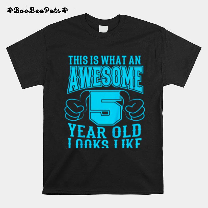 Kinder Ich Bin 5 Jahre 5 Geburtstag Geschenk Jungen 5 Jahre T-Shirt