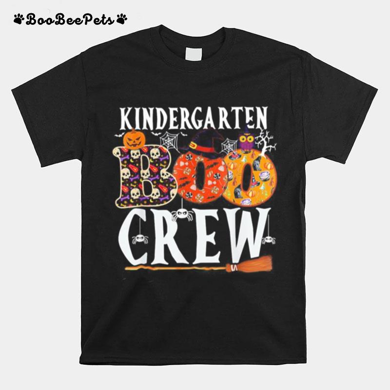 Kindergarten Boo Crew Teachers Halloween Costume T-Shirt