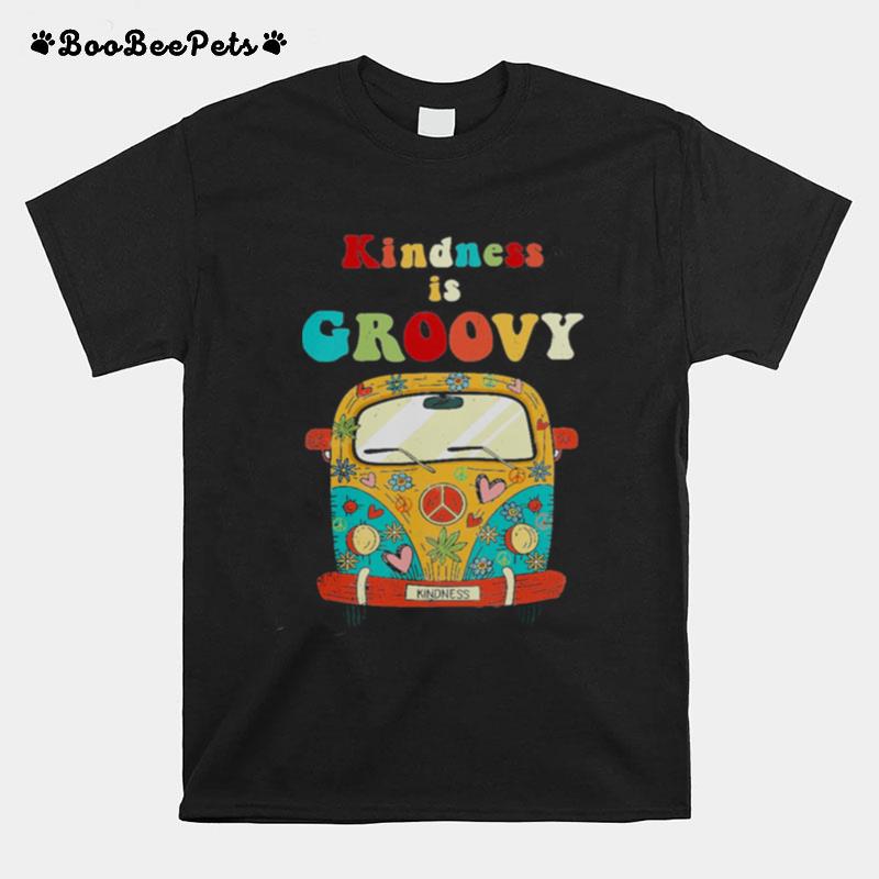 Kindness Is Groovy Hippie Peace Bus T-Shirt