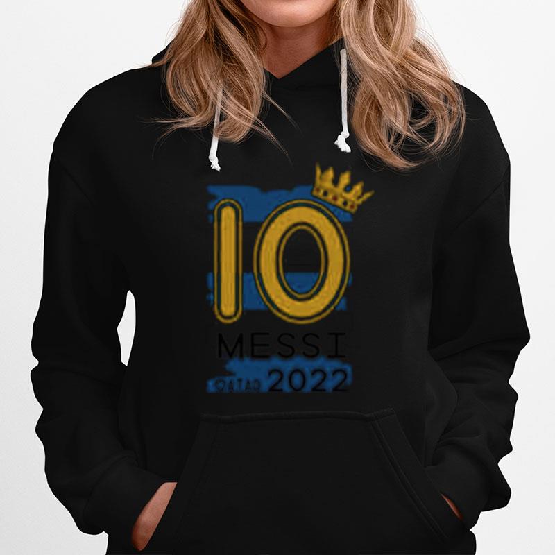 King Messi 10 Qatar 2022 World Cup Champs Hoodie