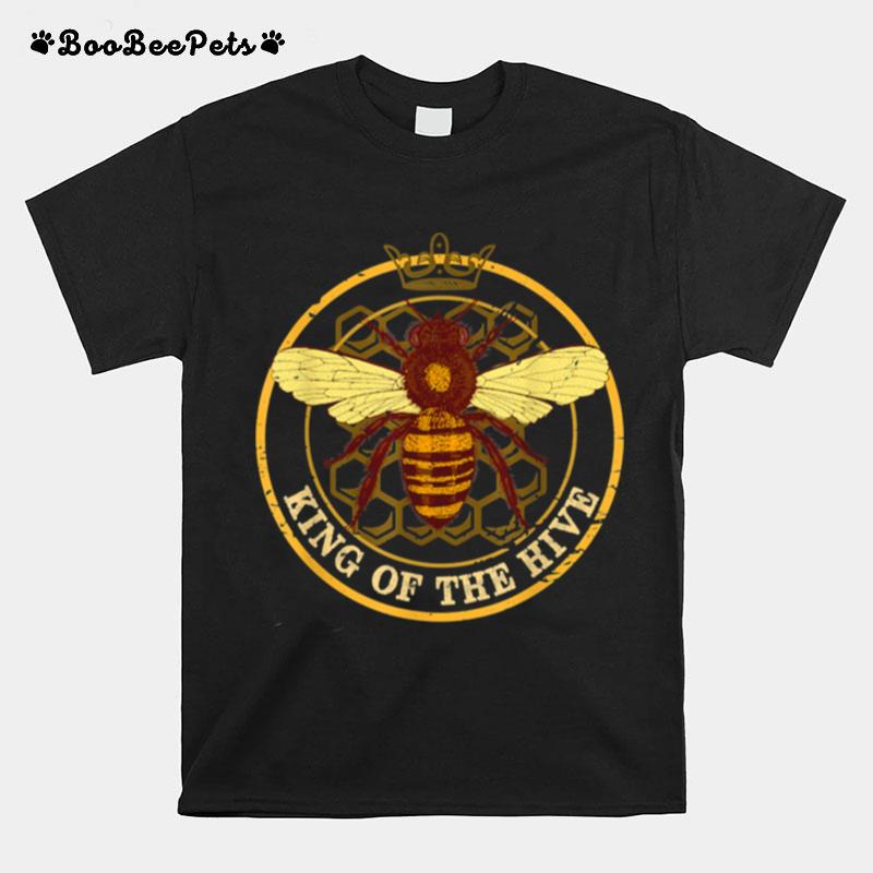 King Of The Hive Beekeeper Bee Honey Farmer T-Shirt