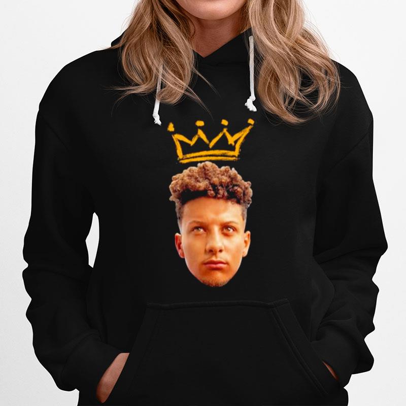 King Patrick Mahomes Drawn Crown Super Bowl Lvii Hoodie