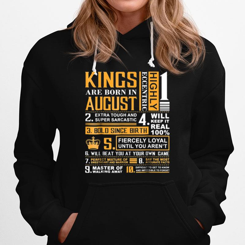 Kings Are Born In August Hoodie