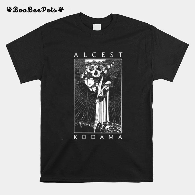 Kings Road Alcest Mens Kodama Faces Skull Slim Fit T-Shirt