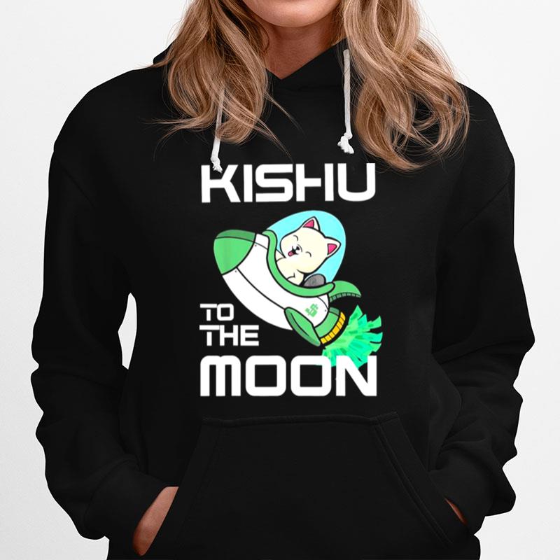 Kishu To The Moon Crypto Kishu Inu Coin Hoodie