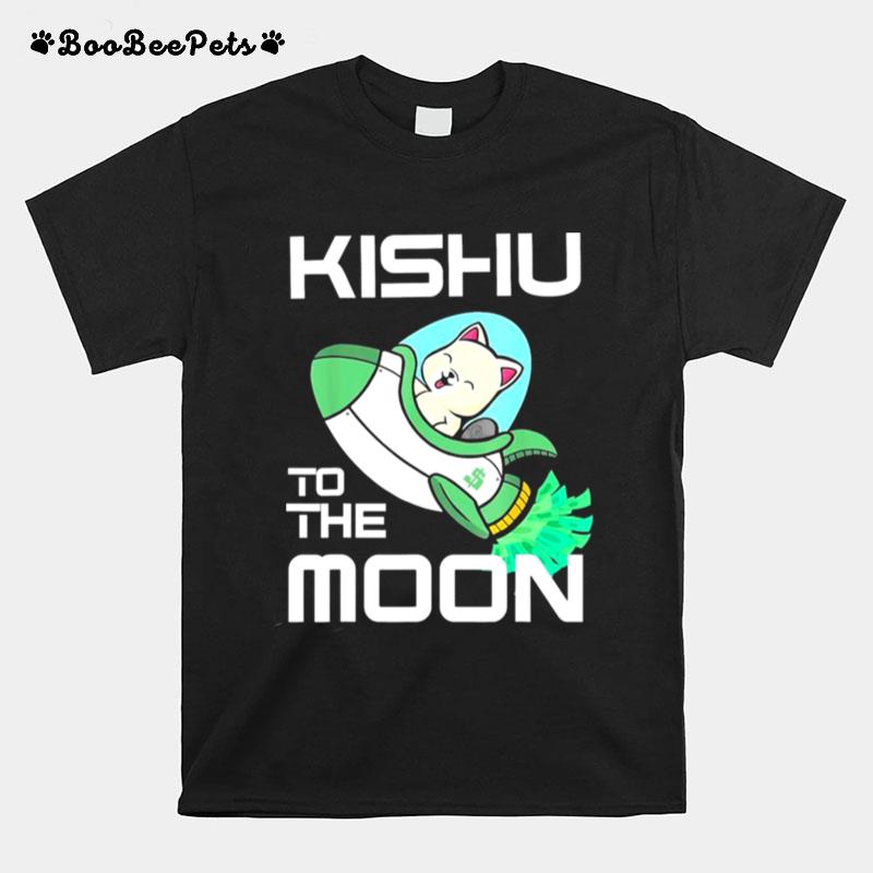 Kishu To The Moon Crypto Kishu Inu Coin T-Shirt