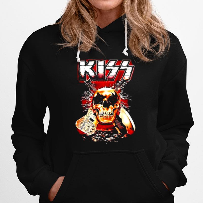 Kiss Skull Guitar Band Rock Music Hoodie