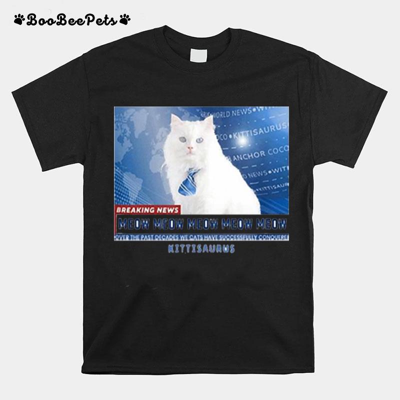 Kittisaurus News Anchor Coco T-Shirt