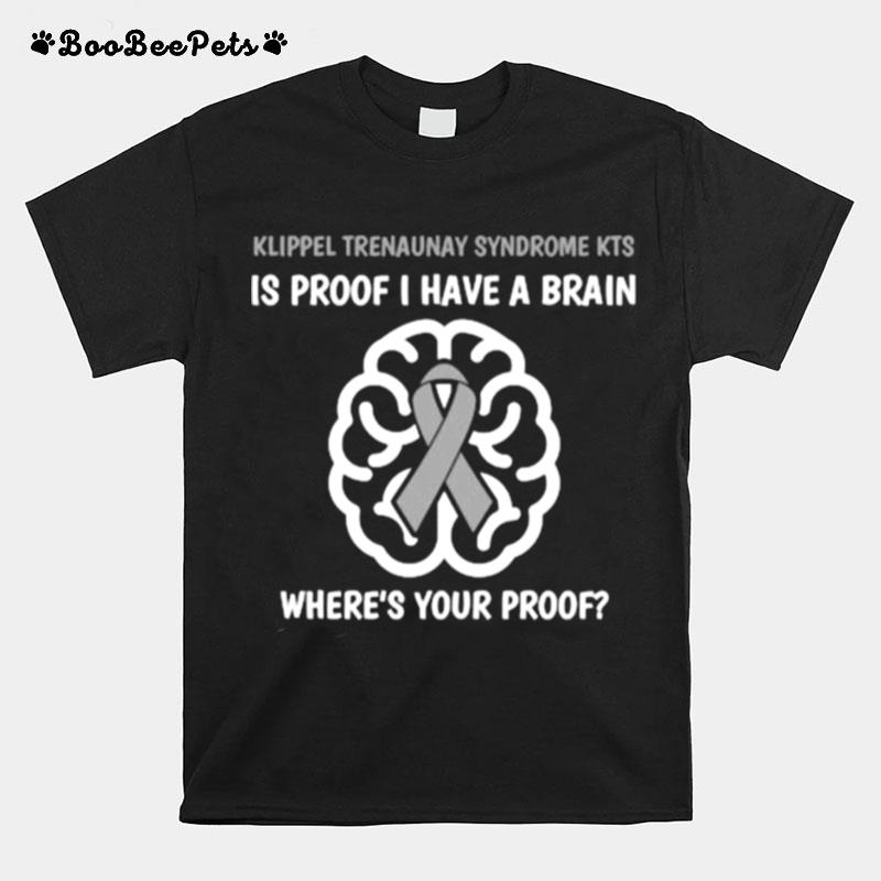 Klippel Trenaunay Syndrome Kts Awareness Brain Disease Relat T-Shirt