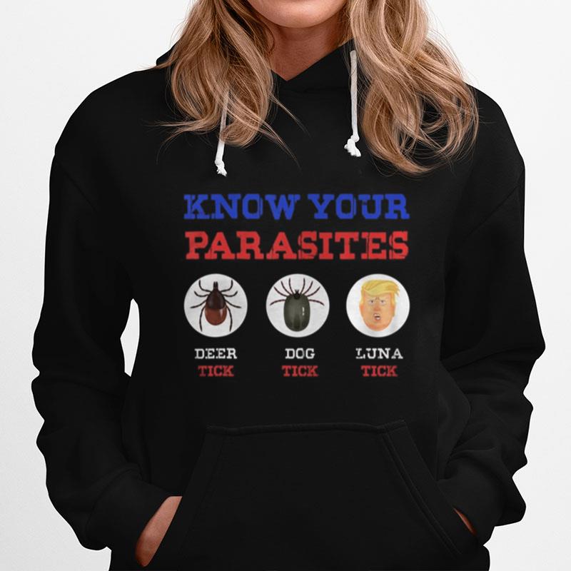 Know Your Parasites Anti Trump 86 45 Funny Gift Hoodie