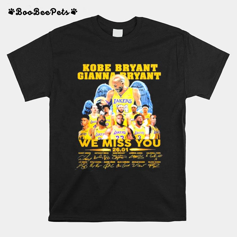 Kobe Bryant Gianna Bryant We Miss You T-Shirt