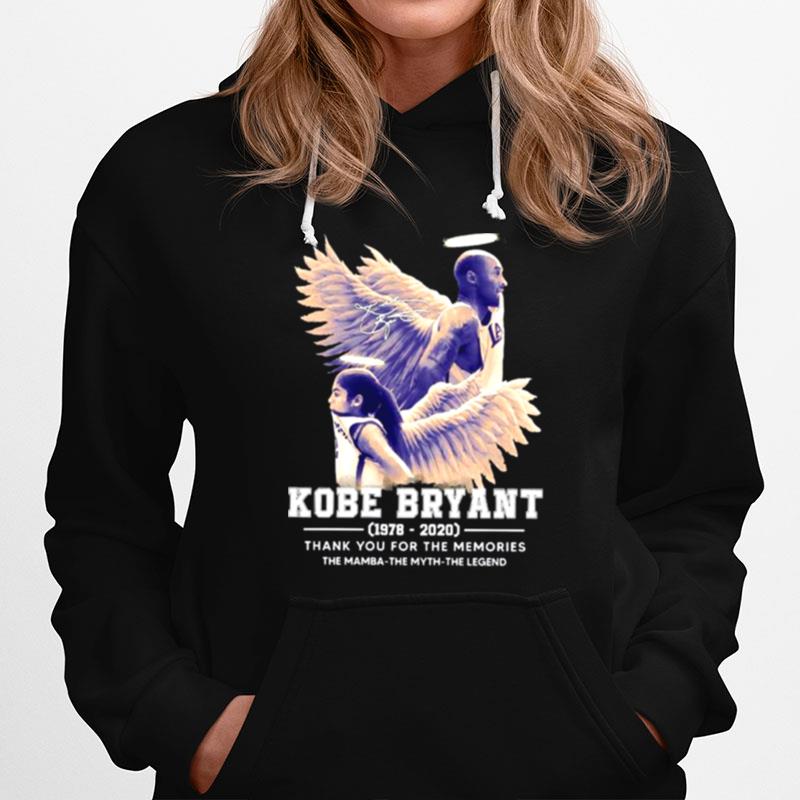 Kobe Bryant The Mamba The Myth The Legend Thank You For The Memories Signature Hoodie