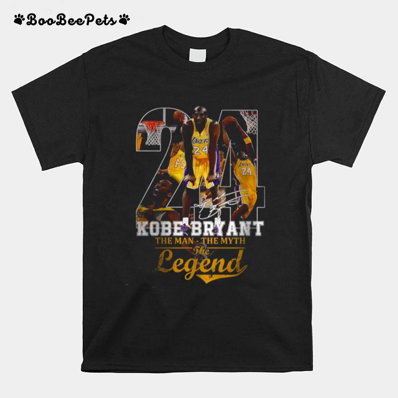 Kobe Bryant The Man The Myth The Legend Signature 24 T-Shirt