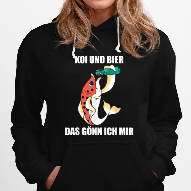 Koi Karpfen Gartenteich Und Bier Das Gonn Ich Mir Hoodie