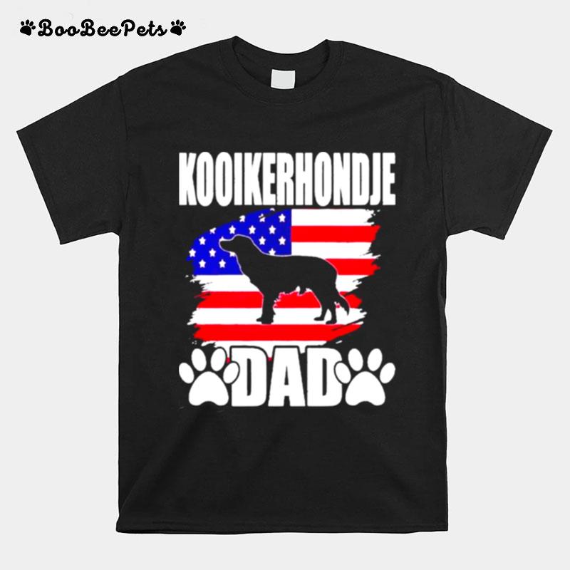 Kooikerhondje Dad Happy 4Th Of July T-Shirt