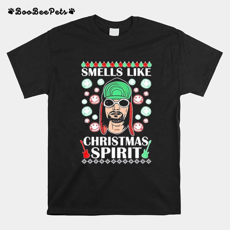 Kurt Cobain Smells Like Christmas Spirit T-Shirt