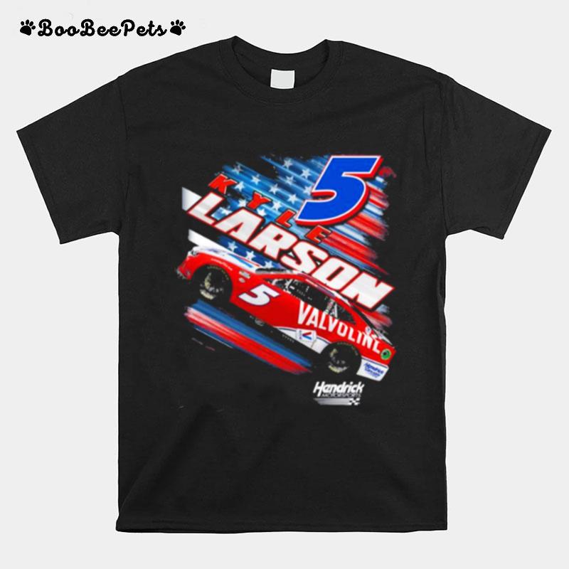 Kyle Larson 5 2023 Valvoline Patriotic Fuel T-Shirt