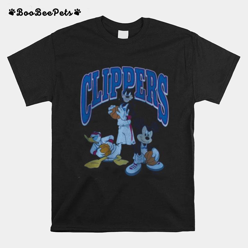 La Clippers Junk Food Team Mickey Squad Qb T-Shirt