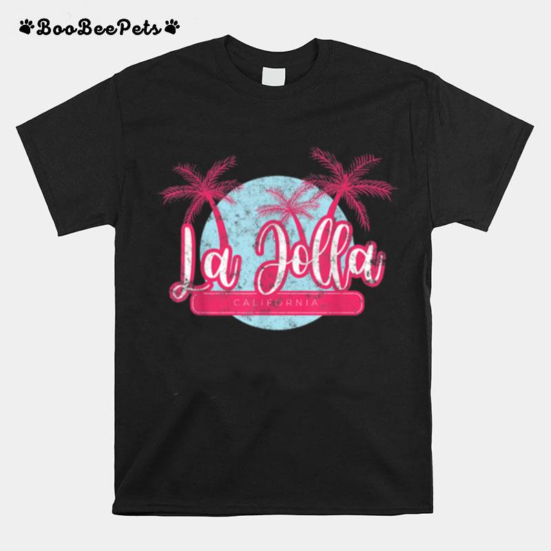 La Jolla California Retro Beach Ca Palm Tree Vintage Surf T-Shirt