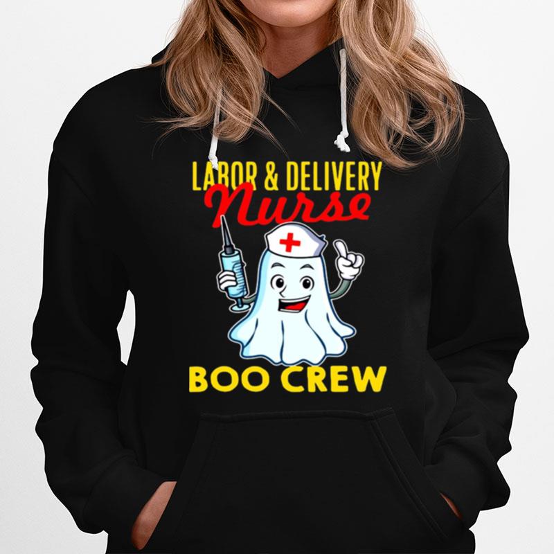 Labor Delivery Nurse Boo Crew Halloween Nursing Hoodie
