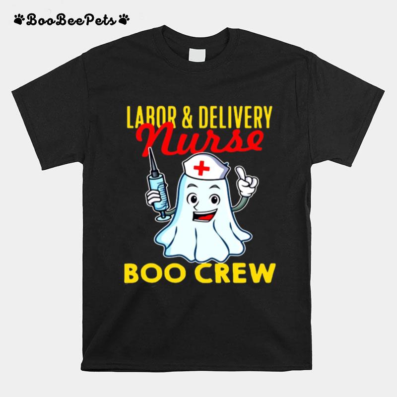 Labor Delivery Nurse Boo Crew Halloween Nursing T-Shirt
