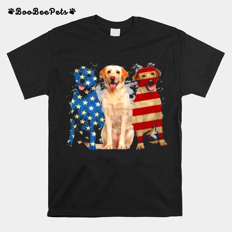 Labrador American Flag T-Shirt