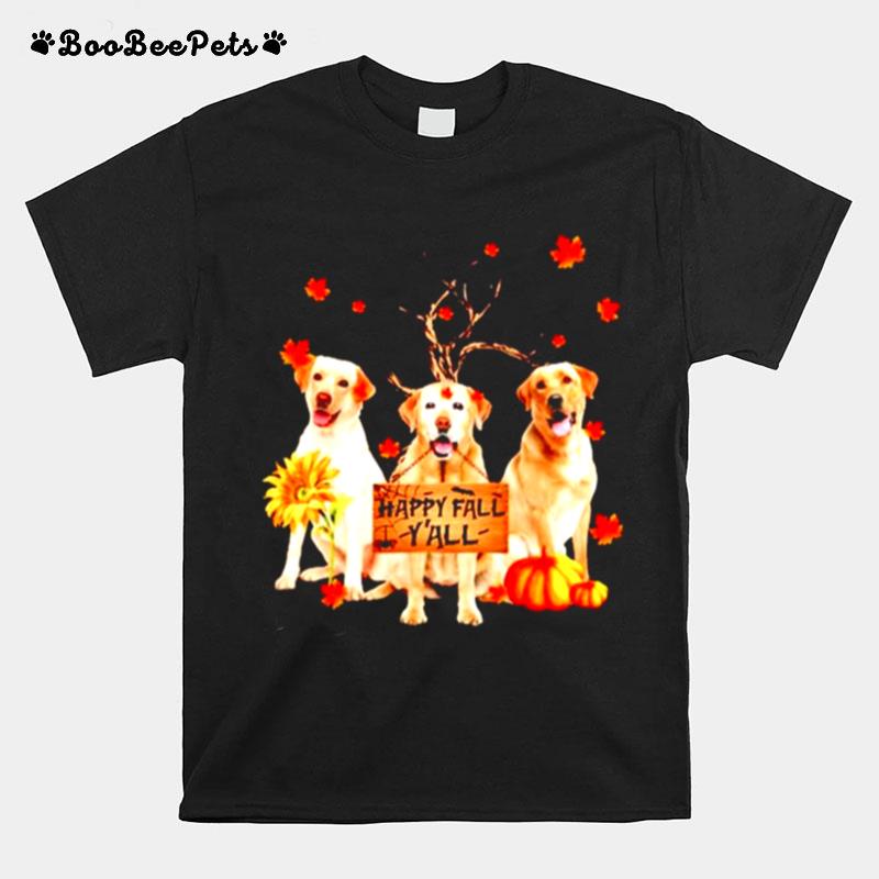 Labrador Retriever Happy Fall Yall T-Shirt