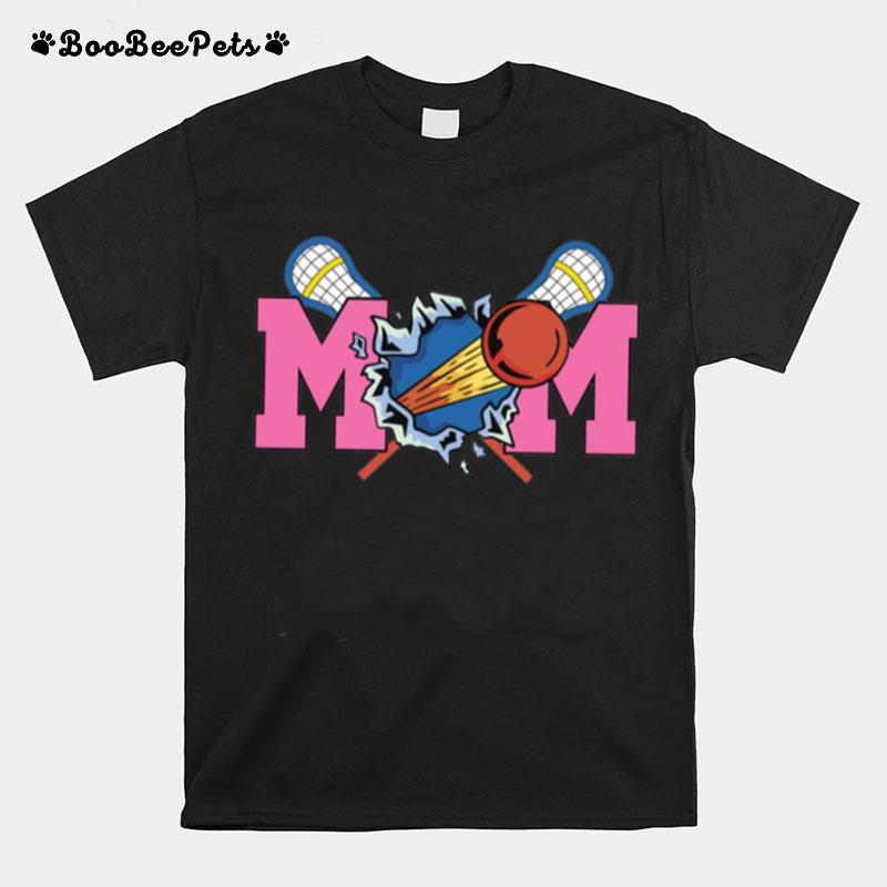 Lacrosse Mom Field Team Player Mother Parent Mom T-Shirt