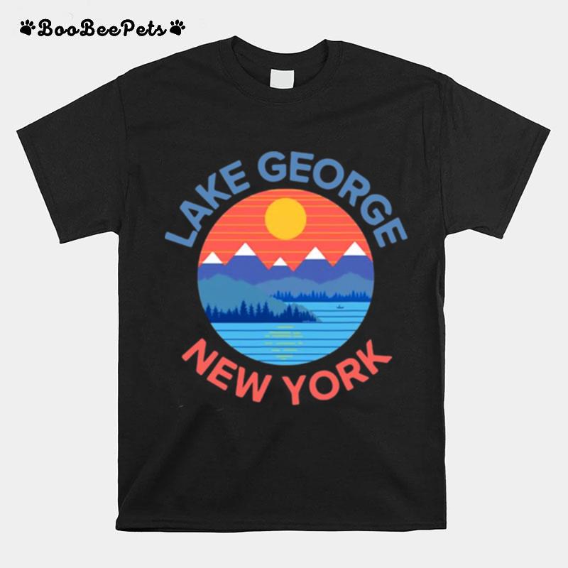 Lake George New York Ny Boating Hiking T-Shirt