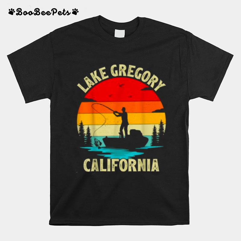 Lake Gregory California Summer Vacation Fishing Vintage T-Shirt