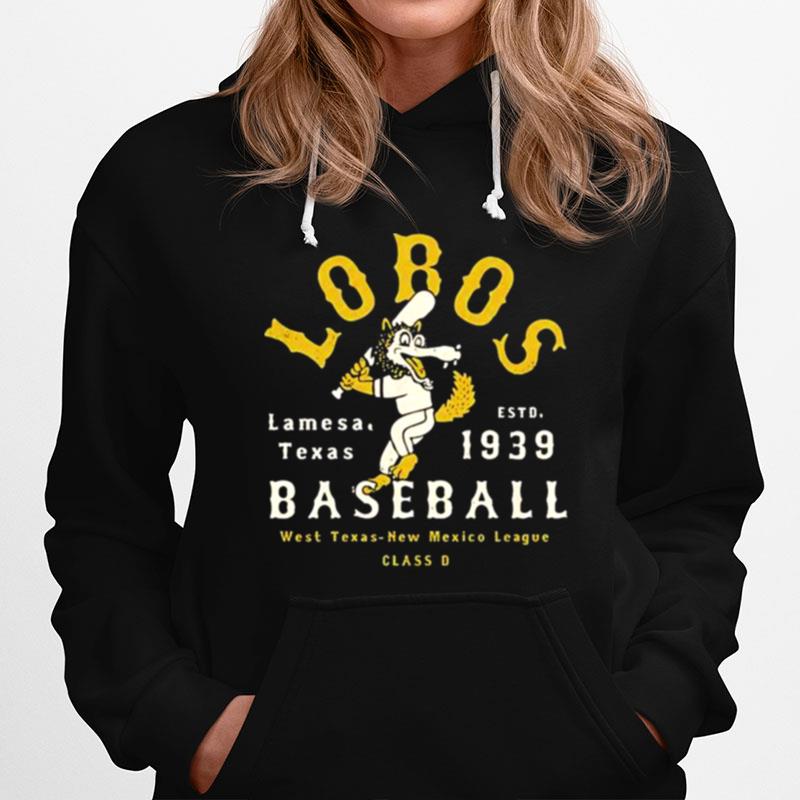 Lamesa Lobos Texas Vintage Defunct Baseball Teams Hoodie