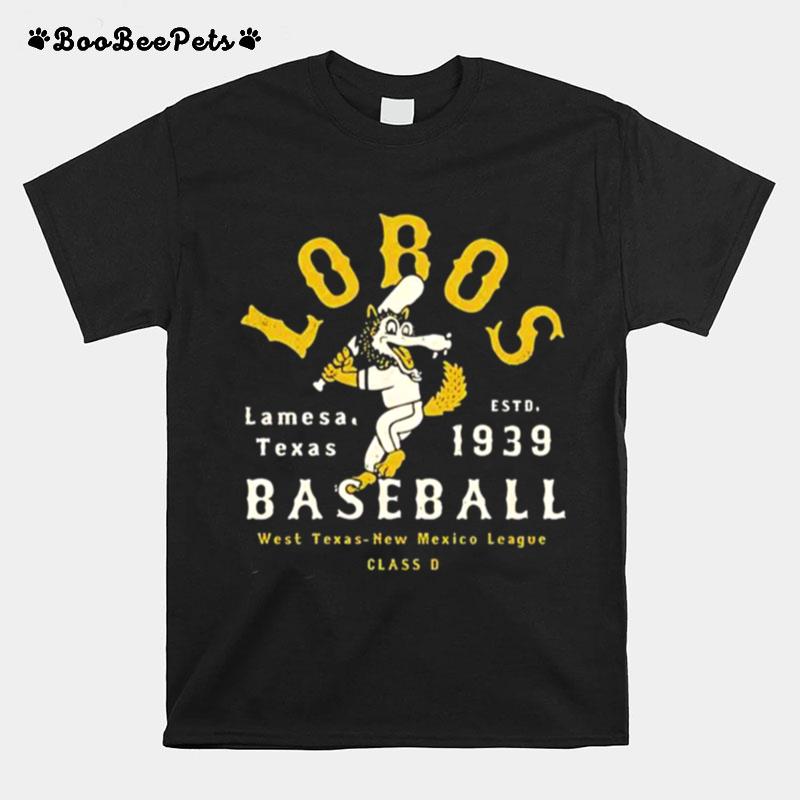 Lamesa Lobos Texas Vintage Defunct Baseball Teams T-Shirt